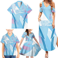 Custom Spain Football Family Matching Summer Maxi Dress and Hawaiian Shirt Simple Style - Wonder Print Shop