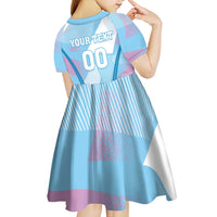 Custom Spain Football Kid Short Sleeve Dress Simple Style - Wonder Print Shop