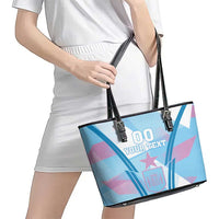 Custom Spain Football Leather Tote Bag Simple Style - Wonder Print Shop