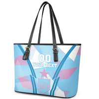 Custom Spain Football Leather Tote Bag Simple Style - Wonder Print Shop