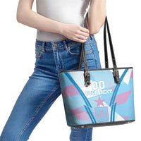 Custom Spain Football Leather Tote Bag Simple Style - Wonder Print Shop