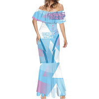 Custom Spain Football Mermaid Dress Simple Style - Wonder Print Shop