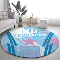 Custom Spain Football Round Carpet Simple Style