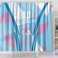 Custom Spain Football Shower Curtain Simple Style