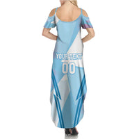 Custom Spain Football Summer Maxi Dress Simple Style - Wonder Print Shop