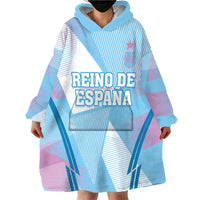 Custom Spain Football Wearable Blanket Hoodie Simple Style - Wonder Print Shop