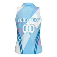 Custom Spain Football Women Sleeveless Polo Shirt Simple Style - Wonder Print Shop