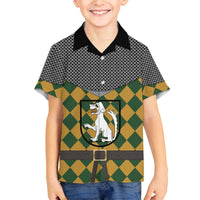 Knights Germany Costumes Family Matching Off The Shoulder Long Sleeve Dress and Hawaiian Shirt - Wonder Print Shop