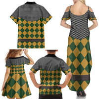 Knights Germany Costumes Family Matching Summer Maxi Dress and Hawaiian Shirt - Wonder Print Shop