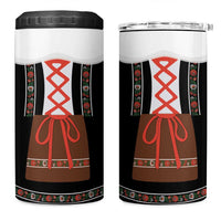 Oktoberfest Dirndl Costume 4 in 1 Can Cooler Tumbler German Beer Festival - Wonder Print Shop