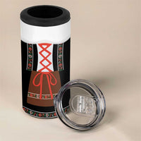 Oktoberfest Dirndl Costume 4 in 1 Can Cooler Tumbler German Beer Festival - Wonder Print Shop
