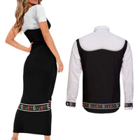 Oktoberfest Dirndl Costume Couples Matching Short Sleeve Bodycon Dress and Long Sleeve Button Shirt German Beer Festival - Wonder Print Shop