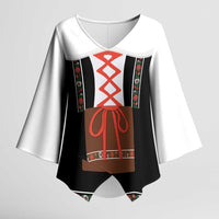 Oktoberfest Dirndl Costume Kimono Sleeve Blouse German Beer Festival - Wonder Print Shop