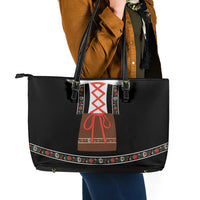 Oktoberfest Dirndl Costume Leather Tote Bag German Beer Festival - Wonder Print Shop