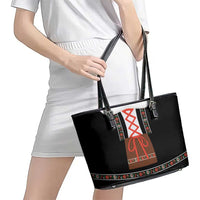 Oktoberfest Dirndl Costume Leather Tote Bag German Beer Festival - Wonder Print Shop
