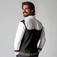 Oktoberfest Dirndl Costume Long Sleeve Polo Shirt German Beer Festival - Wonder Print Shop