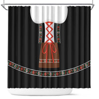Oktoberfest Dirndl Costume Shower Curtain German Beer Festival - Wonder Print Shop