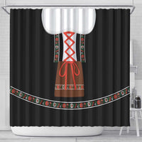 Oktoberfest Dirndl Costume Shower Curtain German Beer Festival - Wonder Print Shop