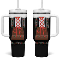 Oktoberfest Dirndl Costume Tumbler With Handle German Beer Festival - Wonder Print Shop