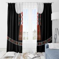 Oktoberfest Dirndl Costume Window Curtain German Beer Festival - Wonder Print Shop