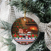 France Christmas Ceramic Ornament Buche De Noel - Wonder Print Shop