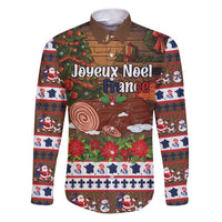 France Christmas Family Matching Puletasi and Hawaiian Shirt Buche De Noel - Wonder Print Shop
