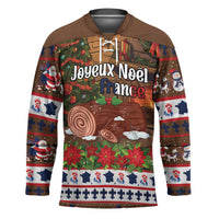 France Christmas Hockey Jersey Buche De Noel - Wonder Print Shop