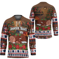 France Christmas Hockey Jersey Buche De Noel - Wonder Print Shop