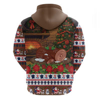 France Christmas Hoodie Buche De Noel - Wonder Print Shop