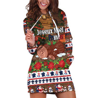 France Christmas Hoodie Dress Buche De Noel - Wonder Print Shop