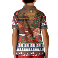 France Christmas Kid Polo Shirt Buche De Noel - Wonder Print Shop