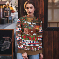 France Christmas Ugly Christmas Sweater Buche De Noel - Wonder Print Shop