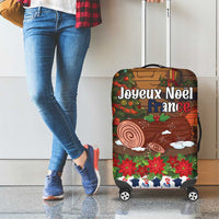 France Christmas Luggage Cover Buche De Noel - Wonder Print Shop