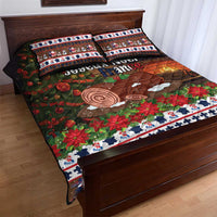 France Christmas Quilt Bed Set Buche De Noel - Wonder Print Shop