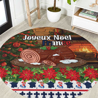 France Christmas Round Carpet Buche De Noel - Wonder Print Shop