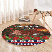 France Christmas Round Carpet Buche De Noel - Wonder Print Shop