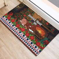 France Christmas Rubber Doormat Buche De Noel - Wonder Print Shop