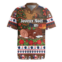 France Christmas Rugby Jersey Buche De Noel - Wonder Print Shop