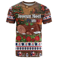 France Christmas T Shirt Buche De Noel - Wonder Print Shop