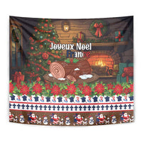 France Christmas Tapestry Buche De Noel - Wonder Print Shop