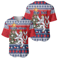 Czech Republic Christmas Personalized Baseball Jersey Vesele Vanoce - Wonder Print Shop
