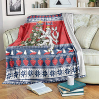 Czech Republic Christmas Personalized Blanket Vesele Vanoce - Wonder Print Shop