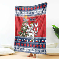 Czech Republic Christmas Personalized Blanket Vesele Vanoce - Wonder Print Shop