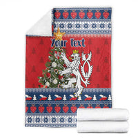 Czech Republic Christmas Personalized Blanket Vesele Vanoce - Wonder Print Shop