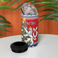 Czech Republic Christmas Personalized 4 in 1 Can Cooler Tumbler Vesele Vanoce - Wonder Print Shop