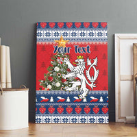 Czech Republic Christmas Personalized Canvas Wall Art Vesele Vanoce - Wonder Print Shop