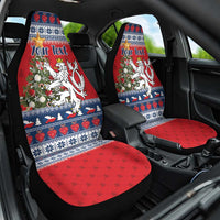 Czech Republic Christmas Personalized Car Seat Cover Vesele Vanoce - Wonder Print Shop