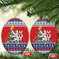 Czech Republic Christmas Personalized Ceramic Ornament Vesele Vanoce - Wonder Print Shop