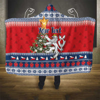 Czech Republic Christmas Personalized Hooded Blanket Vesele Vanoce - Wonder Print Shop