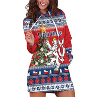 Czech Republic Christmas Personalized Hoodie Dress Vesele Vanoce - Wonder Print Shop